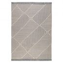 Tapis Carpets & CO. moderne IRREGULAR FIELDS gris et blanc