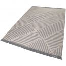 Tapis Carpets & CO. moderne IRREGULAR FIELDS gris et blanc