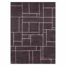 Tapis BALI Angelo gris foncé noué main en laine