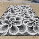 Tapis FLOWER Carving gris