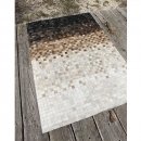 Tapis en cuir QUADRA RAIN Carving