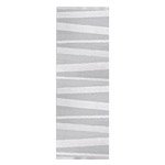 Tapis de couloir rayé gris et blanc ARE SOFIE SJOSTROM DESIGN